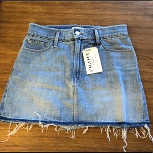 FRAME Mini Skirt in Sawyer 27